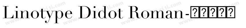 Linotype Didot Roman字体转换